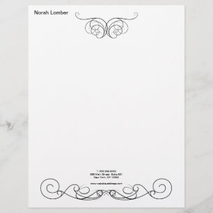 Modern Simple White Professional  Letterhead