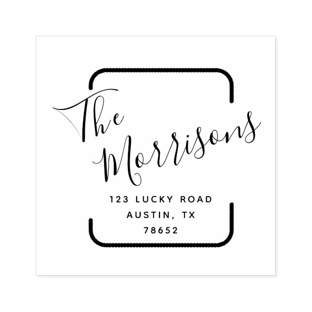 Modern Simplicity | Personalized Rubber Stamp (Imprint)