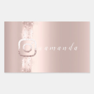 Modern Simply Makeup Social Instagra Logo Sticker