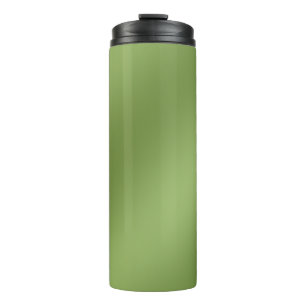 Modern Simply Solid Green gradient Wave pattern Thermal Tumbler