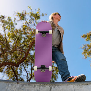 Modern Simply Solid purple gradient Wave pattern Skateboard
