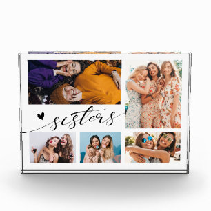 Modern Sisters Script Photo Collage
