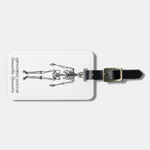 modern Skeleton orthopedic doctor sculpting bone  Luggage Tag
