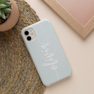 Modern Sketched Script Personalized Name iPhone 16 Case