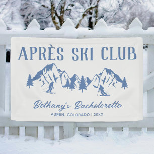 Modern Skiing Bachelorette Party Banner