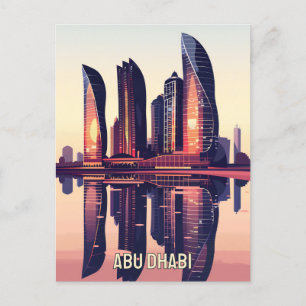 Modern Skyline of Abu Dhabi Postcard