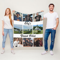 Modern 'Sky's Finest Pilot' Photo Collage