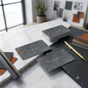 Modern Slate Minimalist Business Card
