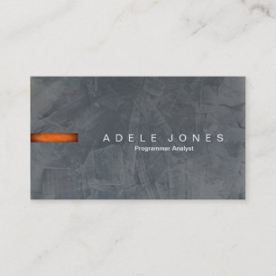 Modern Slate Programmer Business Card