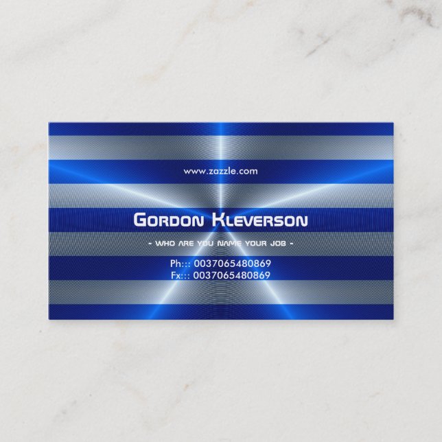 modern sleek and vibrant business card (Front)
