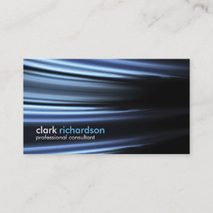 Modern Sleek Professional Metallic Business Card