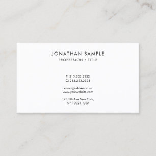 Modern Sleek Simple Design Template Monogram Business Card