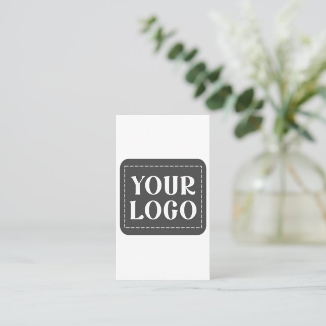 Modern, Sleek, Sophisticated & Customizable Business Card (Standing Front)