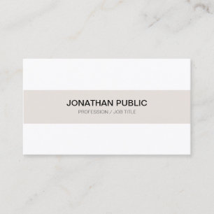 Modern Sleek Sophisticated Professional Plain Luxe Business Card