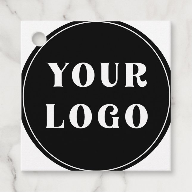 Modern, Sleek, stylish, & Customizable Favour Tags (Front)