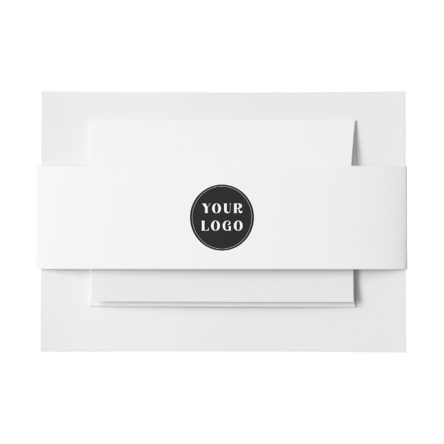 Modern, Sleek, stylish, & Customizable Invitation Belly Band (Front Example)