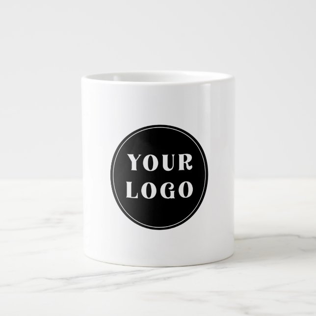 Modern, Sleek, stylish, & Customizable Large Coffee Mug (Front)