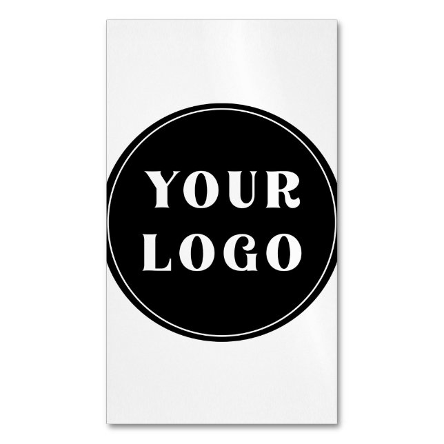 Modern, Sleek, stylish, & Customizable Magnetic Business Card (Front Vertical)