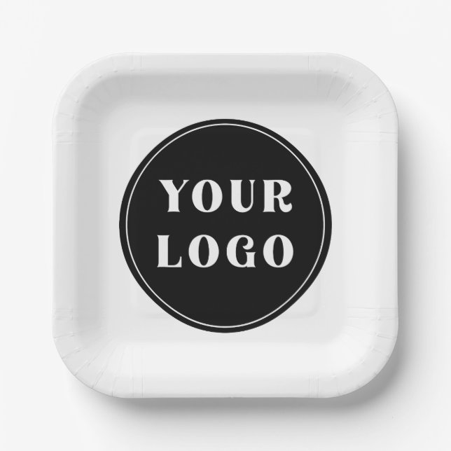 Modern, Sleek, stylish, & Customizable Paper Plate (Front)