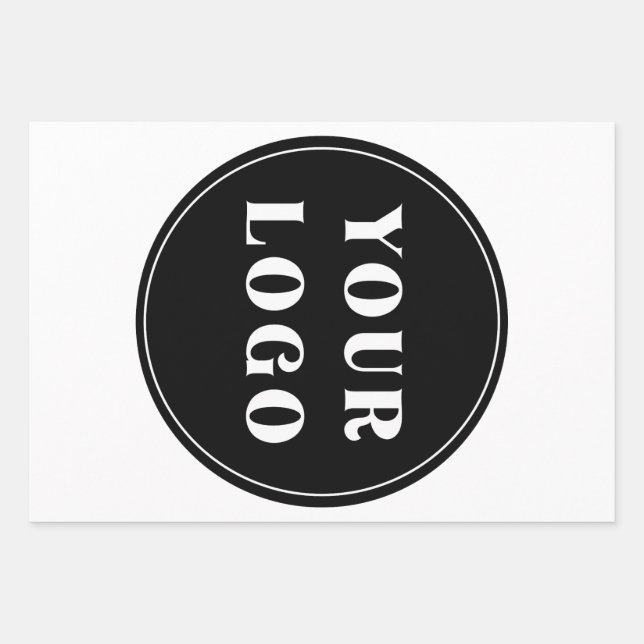 Modern, Sleek, stylish, & Customizable Wrapping Paper Sheet (Front)