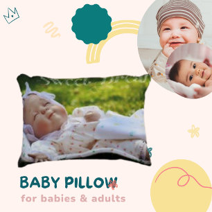  Modern Sleeping Infant Photo Accent Pillow