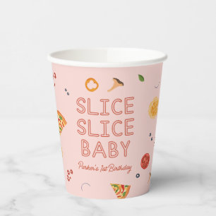 Modern Slice Slice Baby Pizza Party Paper Cups