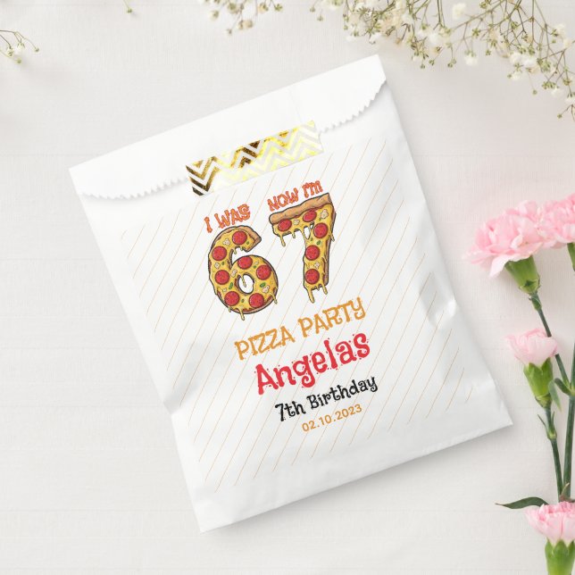 Modern Slice Slice Boy Six Seven Birthday Party Favour Bag (Sealed)