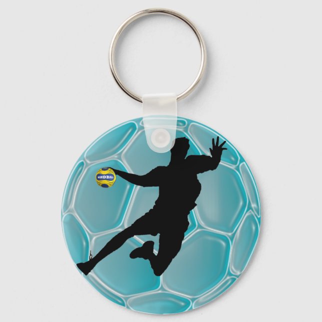 Modern slick Handball Porte-Clé design Keychain (Front)