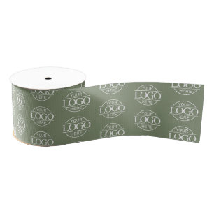 Modern Small Business Logo Promotional Branded Grosgrain Ribbon