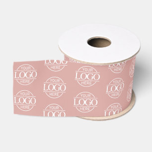 Modern Small Business Logo Promotional Branded Grosgrain Ribbon