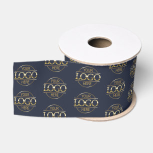Modern Small Business Logo Promotional Branded Grosgrain Ribbon