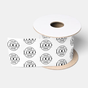 Modern Small Business Logo Promotional Branded Satin Ribbon