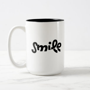 Modern Smile is Charity Islamic Inspirational Coff Two-Tone Coffee Mug