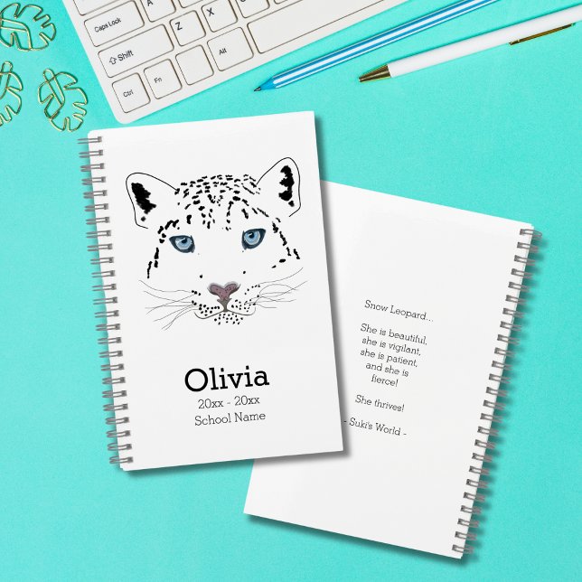 Modern Snow Leopard | Academic Year | School  Notebook (Creator Uploaded)