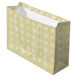 Modern Snowflake All-over Pattern Gift Bag