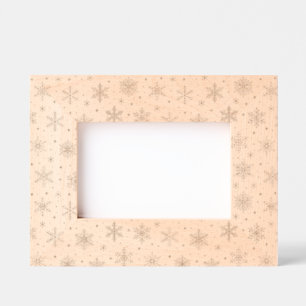 Modern Snowflake festive Christmas Etched Frames