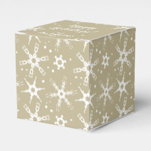 Modern Snowflake Personalized Favour Gift Box