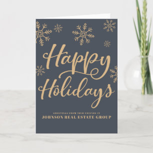 Modern Snowflakes Holiday Greetings