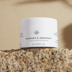 Modern Soap Bar Logo Belly Band Product Label Wrap