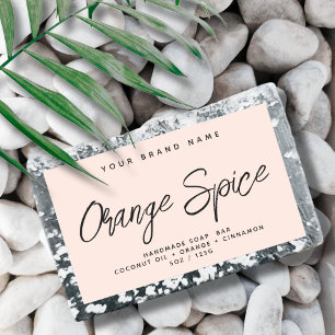 Modern soap simple elegant cosmetics sticker