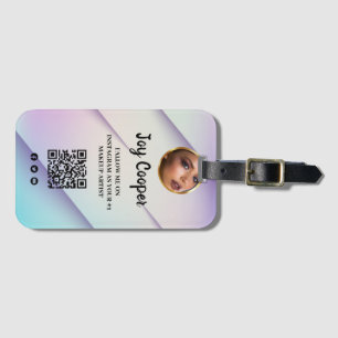 Modern,Social Media ,Instagram Follow Me Luggage Tag