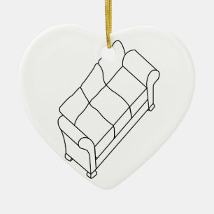 modern sofa ceramic ornament