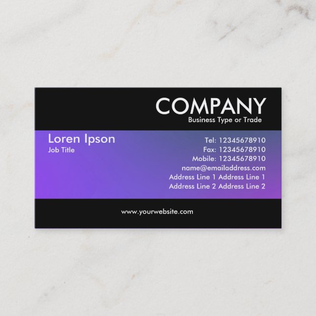 Modern - Soft Gradients Business Card (Front)