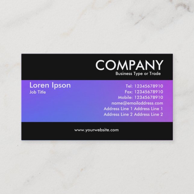 Modern - Soft Gradients Business Card (Front)