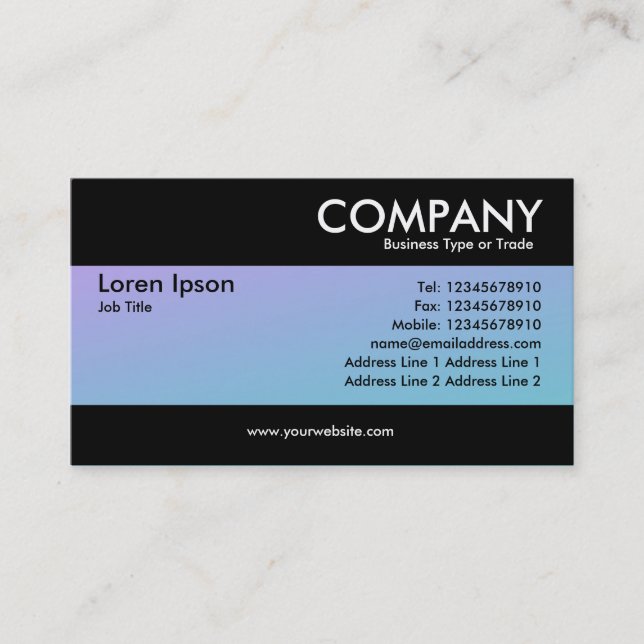 Modern - Soft Gradients Business Card (Front)