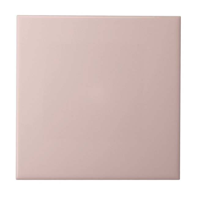 Modern Soft Pink Plain Solid Colour Tile (Front)