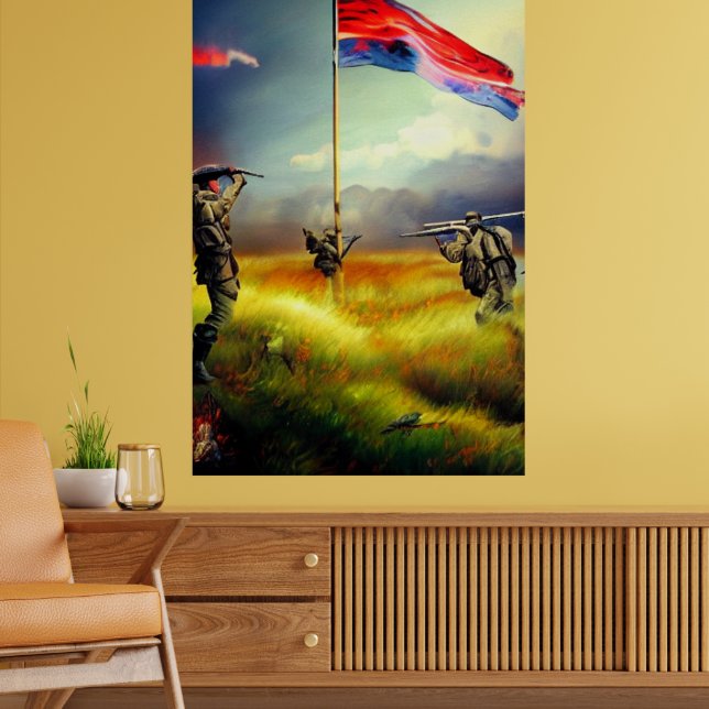 Modern Soldier AI Digital Art Poster #02 (Living Room 2)