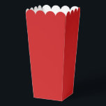 Modern Solid Fiery Red Simple Chic Elegant Favor Box<br><div class="desc">Modern Solid Fiery Red Simple Chic Elegant Popcorn
 Favour Boxes features a modern solid red. Perfect for Valentine's Day,  Women's Day,  Mother's Day,  birthday parties,  anniversary,  weddings,  baby showers and more. Created by Evco Studio www.zazzle.com/store/evcostudio</div>