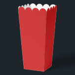 Modern Solid Fiery Red Simple Chic Elegant Favor Box<br><div class="desc">Modern Solid Fiery Red Simple Chic Elegant Popcorn
 Favour Boxes features a modern solid red. Perfect for Valentine's Day,  Women's Day,  Mother's Day,  birthday parties,  anniversary,  weddings,  baby showers and more. Created by Evco Studio www.zazzle.com/store/evcostudio</div>