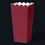 Modern Solid Garnet Red Simple Chic Elegant Favor Box<br><div class="desc">Modern Solid Garnet Red Simple Chic Elegant Popcorn Favour Boxes features a modern solid red. Perfect for Valentine's Day,  Women's Day,  Mother's Day,  birthday parties,  anniversary,  weddings,  baby showers and more. Created by Evco Studio www.zazzle.com/store/evcostudio</div>